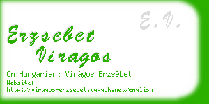 erzsebet viragos business card